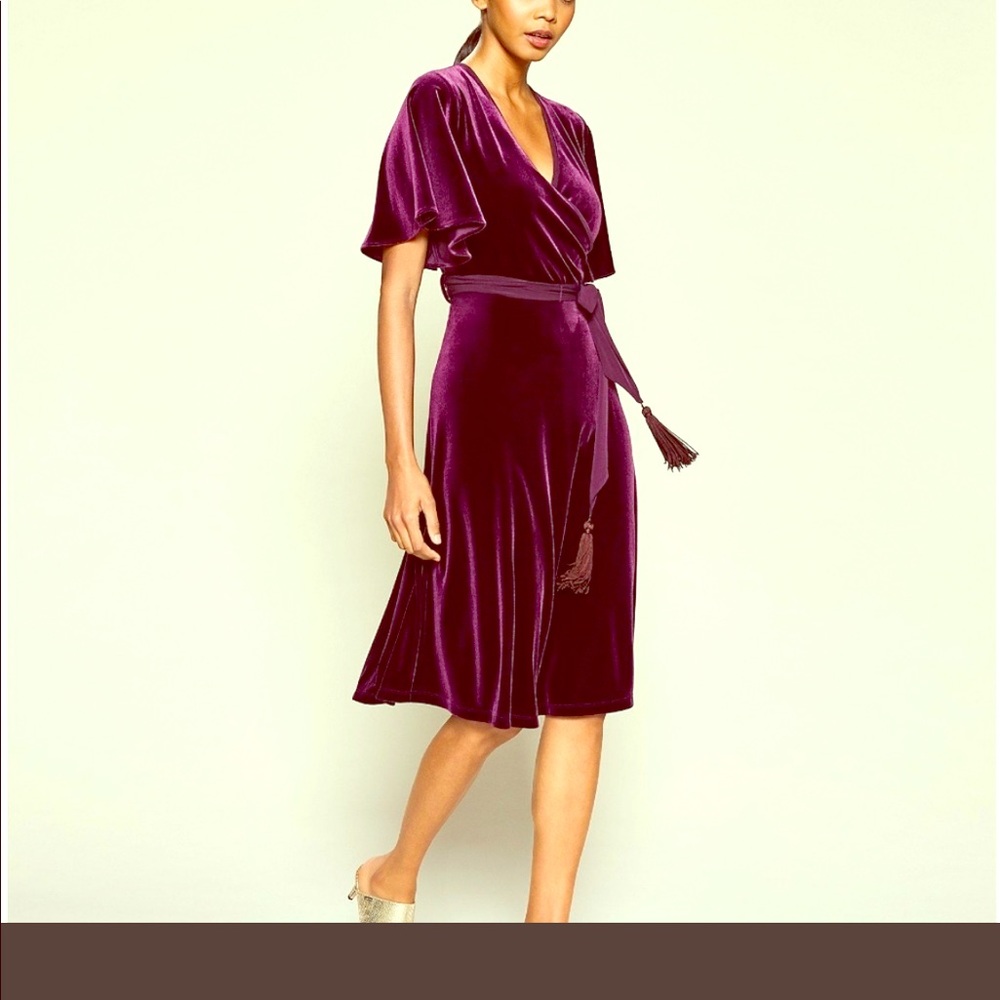 Beautiful velvet wrap dress NWT.